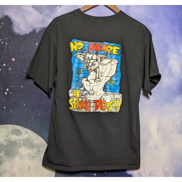 Vintage 90s “No More Stinkin’ Tacos” Chihuahua Graphic Tee Size Large Y2K Humor - Picture 5 of 9